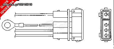 ΑΙΣΘΗΤΗΡΑΣ ΛΑΜΔΑ POLO 1.3 90-9 ΚΑΙΝ. NGK 1850 VW GOLF VW JETTA VW PASSAT VW POLO