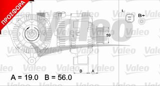 ΑΛΤΕΡΝ.70A SAXO/P106 1.1 00-03 ΚΑΙΝ. VALEO 437345 CITROEN BERLINGO CITROEN SAXO PEUGEOT 106 PEUGEOT 206 PEUGEOT 306 PEUGEOT PARTNER