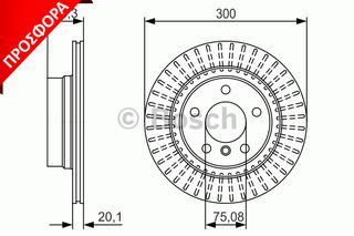 ΔΙΣΚΟΙ ΦΡΕΝ.ΟΠ.BMW F21/30/35 ΚΑΙΝ. BOSCH 0986479044 BMW 1 BMW 2 BMW 3 BMW 4