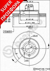 ΔΙΣΚΟI ΦΡΕΝΩΝ ALFAROMEO 33 1.7 ΚΑΙΝ. BREMBO 09314010 ALFA ROMEO 33 ALFA ROMEO ALFASUD