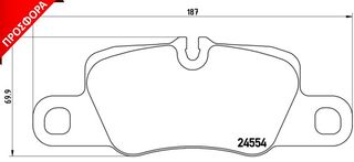 ΤΑΚΑΚ.ΟΠ.PANAMERA ΚΑΙΝ. BREMBO P65020 PORSCHE PANAMERA