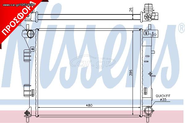 ΨΥΓΕΙΟ HY i30 1.4-1.6 CRDI 12- ΚΑΙΝ. NISSENS 67607 HYUNDAI i30 KIA CEE`D KIA CEE'D KIA PRO