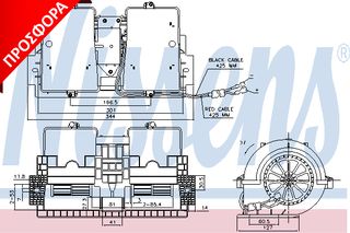 BLOWER RVI PREMIUM   00- ΚΑΙΝ. NISSENS 87140 DAF LF RENAULT TRUCKS Kerax RENAULT TRUCKS Midlum RENAULT TRUCKS Premium