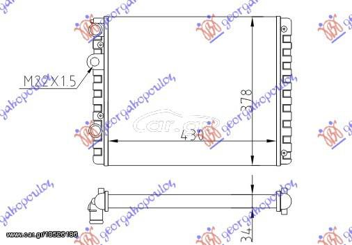 ΨΥΓ. ΓΙΑ ΟΛΑ ΜΧ -AC (43x38)(ΠΑΡ.ΟΔΗΓ) ΚΑΙΝ. GBG 6N0121253K SEAT  AROSA 97-00 VW  LUPO 98-05 VW  POLO 94-99 VW  POLO 99-01