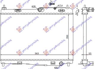 ΨΥΓΕΙΟ ΓΙΑ ΟΛΑ ΜΗΧ +/-AC (56x35.5) BE ΚΑΙΝ. GBG 1516267 FORD  B-MAX 12- FORD  FIESTA 08-13 FORD  FIESTA 13-