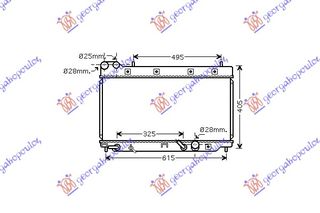 ΨΥΓΕΙΟ 1.4 8V +/-A/C AYT. 04- (32,5x6 ΚΑΙΝ. GBG 19010-PWA-J51 HONDA  JAZZ 01-08
