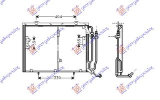 ΨΥΓΕΙΟ A/C 2.3-2.4i16/18V-2.5TDI 54.5 ΚΑΙΝ. GBG 2028300770 MERCEDES  C CLASS (W202) 93-99 MERCEDES  CLK (W208) 97-02