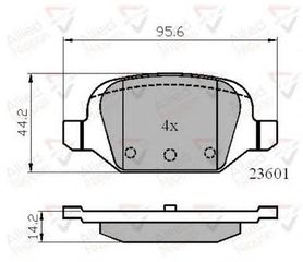 TAKAKIA ΚΑΙΝ. COMLINE ADB01026 ABARTH 500 ABARTH 500C FIAT 500 FIAT IDEA FIAT PANDA FIAT PUNTO LANCIA MUSA LANCIA YPSILON