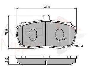 TAKAKIA ΚΑΙΝ. COMLINE ADB01066 LAND ROVER RANGE LDV 400 LDV CONVOY