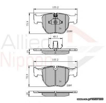 TAKAKIA ΚΑΙΝ. COMLINE ADB01157 LAND ROVER RANGE