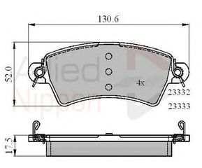 TAKAKIA ΚΑΙΝ. COMLINE ADB01549 CITROEN XSARA PEUGEOT 206 PEUGEOT 306