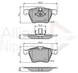 TAKAKIA ΚΑΙΝ. COMLINE ADB01608 FORD GALAXY FORD S-MAX VOLVO S60 VOLVO S80 VOLVO V60 VOLVO V70 VOLVO XC70