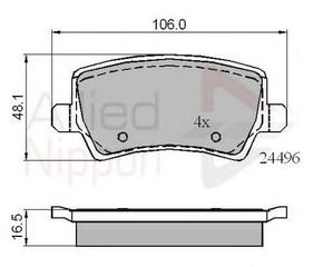 TAKAKIA ΚΑΙΝ. COMLINE ADB01613 FORD GALAXY FORD S-MAX LAND ROVER FREELANDER LAND ROVER RANGE VOLVO S60 VOLVO S80 VOLVO V60 VOLVO V70 VOLVO XC60 VOLVO XC70