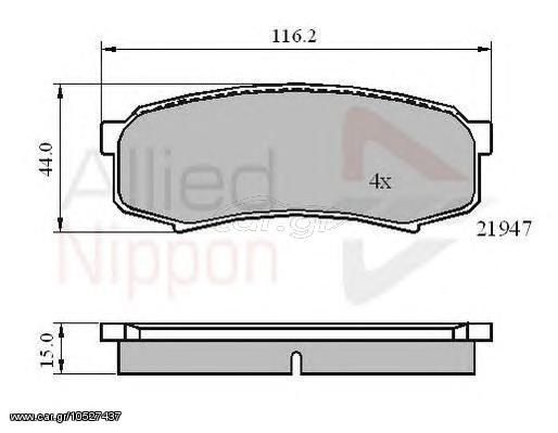 TAKAKIA ΚΑΙΝ. COMLINE ADB0404 MITSUBISHI PAJERO TOYOTA LAND