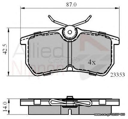 TAKAKIA ΚΑΙΝ. COMLINE ADB0705 FORD FIESTA FORD FOCUS