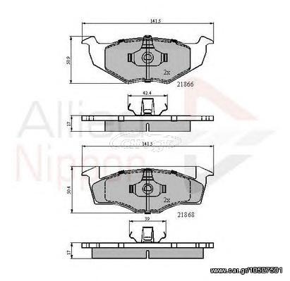 TAKAKIA ΚΑΙΝ. COMLINE ADB0707 SEAT AROSA SKODA FABIA VW FOX VW LUPO VW POLO