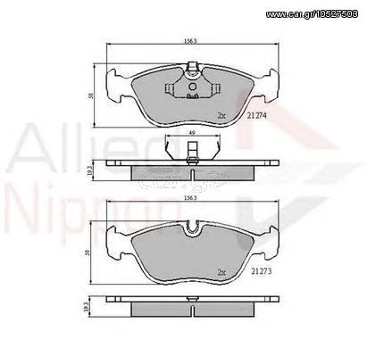 TAKAKIA ΚΑΙΝ. COMLINE ADB0719 VOLVO 850 VOLVO C70 VOLVO S70 VOLVO V70