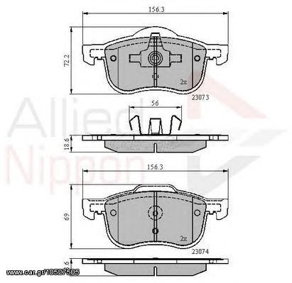 TAKAKIA ΚΑΙΝ. COMLINE ADB0730 VOLVO S60 VOLVO S80 VOLVO V70 VOLVO XC70