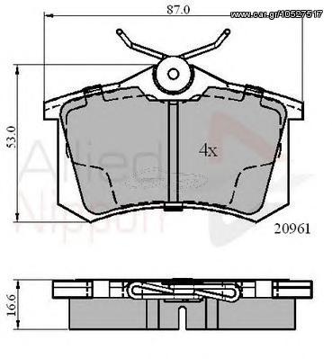 TAKAKIA ΚΑΙΝ. COMLINE ADB0797 AUDI A1 AUDI A2 AUDI A3 AUDI A4 AUDI A6 AUDI A8 AUDI ALLROAD AUDI TT CITROEN BERLINGO CITROEN C2 CITROEN C3 CITROEN C4 CITROEN C8 CITROEN DS3 CITROEN DS4 CITROEN JUMPY C