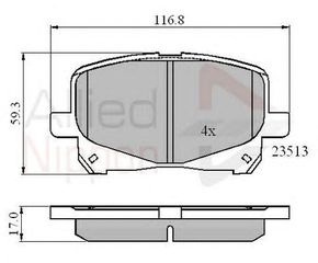 TAKAKIA ΚΑΙΝ. COMLINE ADB0904 TOYOTA CAMRY TOYOTA PREVIA