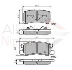 TAKAKIA ΚΑΙΝ. COMLINE ADB0905 CHRYSLER SEBRING CITROEN C-CROSSER DODGE AVENGER JEEP COMPASS JEEP PATRIOT LANCIA FLAVIA MITSUBISHI ASX MITSUBISHI GRANDIS MITSUBISHI LANCER MITSUBISHI OUTLANDER MITSUBI