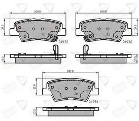 TAKAKIA ΚΑΙΝ. COMLINE ADB32023 HYUNDAI SONATA HYUNDAI TUCSON HYUNDAI VELOSTER KIA OPIRUS KIA SOUL SSANGYONG ACTYON SSANGYONG KORANDO