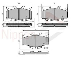 TAKAKIA ΚΑΙΝ. COMLINE ADB3333 TOYOTA 4 TOYOTA HILUX TOYOTA LAND VW TARO