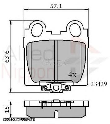 TAKAKIA ΚΑΙΝ. COMLINE ADB3836 LEXUS GS LEXUS IS LEXUS SC