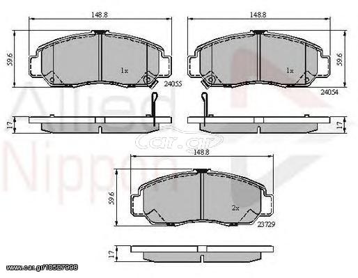 TAKAKIA ΚΑΙΝ. COMLINE ADB3949 HONDA CIVIC HONDA STREAM