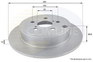 ΔΙΣΚΟΠΛΑΚΑ ΚΑΙΝ. COMLINE ADC01111 TOYOTA AVENSIS