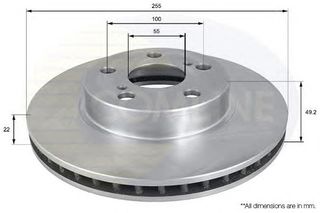 ΔΙΣΚΟΠΛΑΚΑ ΚΑΙΝ. COMLINE ADC01154V TOYOTA PRIUS