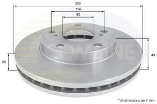 ΔΙΣΚΟΠΛΑΚΑ ΚΑΙΝ. COMLINE ADC0144V TOYOTA CAMRY TOYOTA PICNIC