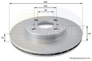 ΔΙΣΚΟΠΛΑΚΑ ΚΑΙΝ. COMLINE ADC0151V TOYOTA COROLLA TOYOTA PRIUS