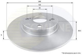 ΔΙΣΚΟΠΛΑΚΑ ΚΑΙΝ. COMLINE ADC0155 TOYOTA COROLLA