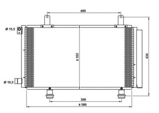 ΨΥΓΕΙΟ A/C ΒΕΝΖ-ΠΕΤΡ (59x34x1.6) ΚΑΙΝ. GBG 95310-79J00 FIAT  SEDICI 07- SUZUKI  SX4 07-13