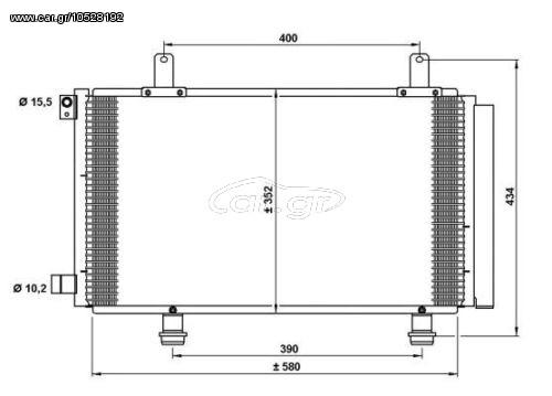 ΨΥΓΕΙΟ A/C ΒΕΝΖ-ΠΕΤΡ (59x34x1.6) ΚΑΙΝ. GBG 95310-79J00 FIAT  SEDICI 07- SUZUKI  SX4 07-13