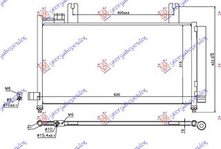 ΨΥΓΕΙΟ A/C 2,0 JTD (63x31.5x16) ΚΑΙΝ. GBG 71750369 FIAT  SEDICI 07- SUZUKI  SX4 07-13