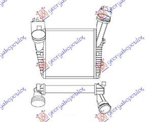 ΨΥΓΕΙΟ INTER. 3,0 TDi (286x292x50) R ΚΑΙΝ. GBG 7L6145804 AUDI  Q7 06-09 AUDI  Q7 09-15 PORSCHE  CAYENNE 10-15 VW  TOUAREG 03-10