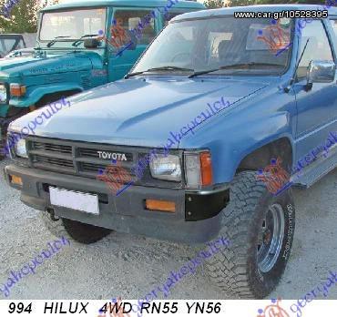 ΧΕΡΟΥΛΙ ΠΟΡΤΑΣ ΕΞΩ ΜΑΥΡ L ΚΑΙΝ. GBG  TOYOTA  HI-LUX (RN 55/YN 56) 4WD 84-89 TOYOTA  HI-LUX (RN 55/YN 56) 84-89