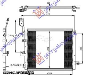 ΨΥΓΕΙΟ A/C  1.1cc 12V (41x34) ΚΑΙΝ. GBG 97606-05500 HYUNDAI  ATOS PRIME 03-07