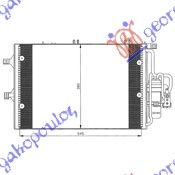 ΨΥΓΕΙΟ A/C 1.7Di ΠΕΤΡ (54x38) -03 ΚΑΙΝ. GBG 1850072 OPEL  COMBO 00-12 OPEL  CORSA C 00-06