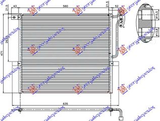 ΨΥΓΕΙΟ A/C 2,0-2,5-3,0 ΒΕΝΖ (52.5x47, ΚΑΙΝ. GBG 64533400400 BMW  X3 (E83) 04-07 BMW  X3 (E83) 07-11