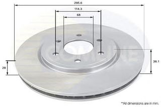 ΔΙΣΚΟΠΛΑΚΑ ΚΑΙΝ. COMLINE ADC0270V NISSAN NAVARA