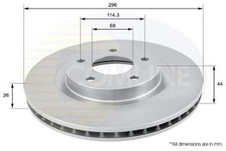 ΔΙΣΚΟΠΛΑΚΑ ΚΑΙΝ. COMLINE ADC0274V NISSAN JUKE NISSAN QASHQAI NISSAN X-TRAIL RENAULT KOLEOS