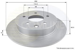 ΔΙΣΚΟΠΛΑΚΑ ΚΑΙΝ. COMLINE ADC0275 NISSAN JUKE NISSAN PULSAR NISSAN QASHQAI