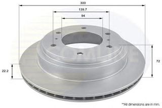 ΔΙΣΚΟΠΛΑΚΑ ΚΑΙΝ. COMLINE ADC0360V MITSUBISHI PAJERO