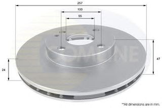 ΔΙΣΚΟΠΛΑΚΑ ΚΑΙΝ. COMLINE ADC0437V MAZDA 323