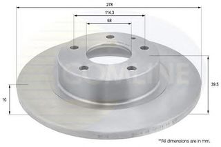 ΔΙΣΚΟΠΛΑΚΑ ΚΑΙΝ. COMLINE ADC0474 MAZDA 6