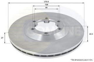 ΔΙΣΚΟΠΛΑΚΑ ΚΑΙΝ. COMLINE ADC0709V ISUZU D-MAX