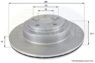 ΔΙΣΚΟΠΛΑΚΑ ΚΑΙΝ. COMLINE ADC0820V SUBARU FORESTER SUBARU IMPREZA SUBARU LEGACY SUBARU OUTBACK